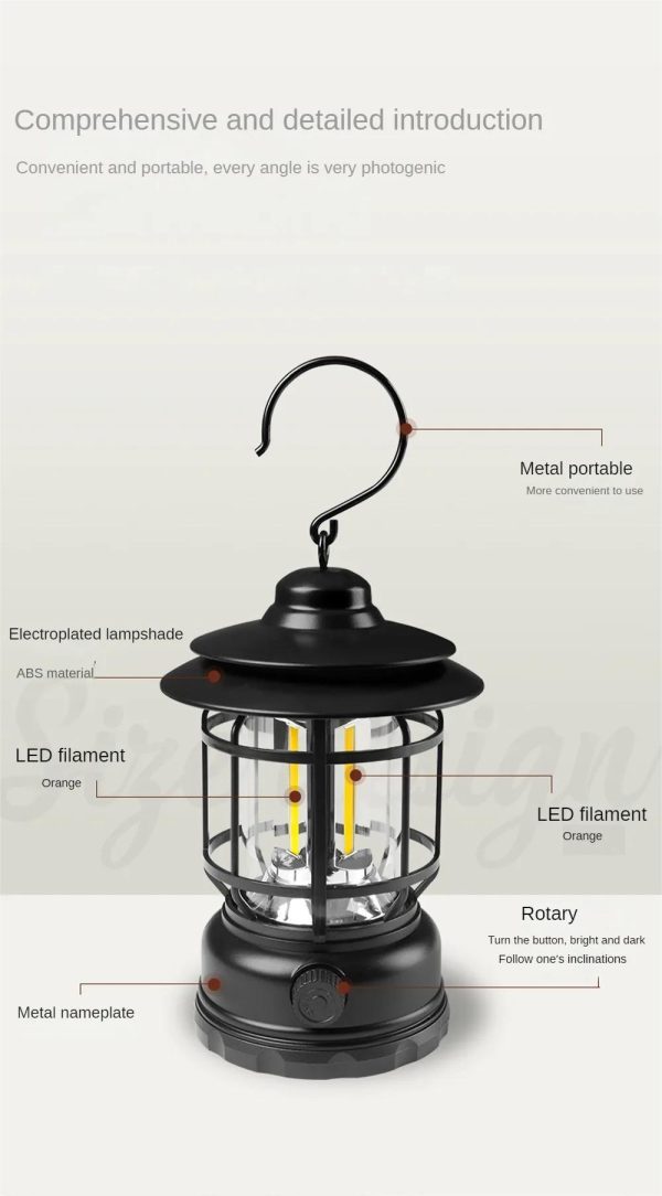 Retro camping lamp（复古野营灯）